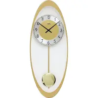 AMS quartz-wandklok, met quartz-mechanisme, 19x50x3 cm, modelnummer 7417