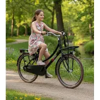 2Cycle Transportfiets kinderfiets 26 inch (10 tot 12 jaar) voor Meisjes Zwart