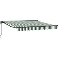 vidaXL Zonnescherm Frame Groen en Wit 300 x 250 cm