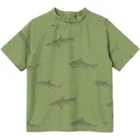Salted Stories Jongens Zwemkleding Shark Swim Tee - Groen - Maat 86/92