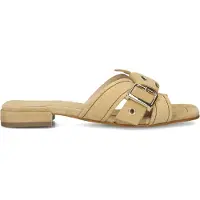 Stefano lauran Dames Slippers 25037 - Beige - Maat 40