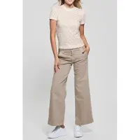 Guess Marciano GUESS Eco Ss Mock Neck All Ove Muted Stone Size: XS | T-Shirts Outlet | Dames | Wit