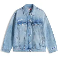 Tommy Hilfiger Oversized Trucker Jacket Denim Light Maat: XS | Spijkerjassen Outlet | Dames | Blauw