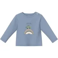 s.Oliver Shirt smoky blue / antraciet / zwart