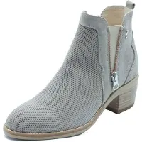 Nero Giardini Enkellaarsje 'Tronchetti con tacco Donna E615120D Velour Creta pelle beige' beige gemêleerd