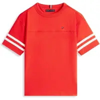 Tommy Hilfiger T-shirt rood Jongens Katoen Ronde hals Meerkleurig - maat 152