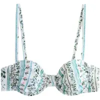 Next Bikinitop ecru / turquoise / violetblauw / poederroze