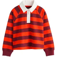 Next Shirt bruin / oranjerood / wit