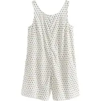 Next Jumpsuit zwart / wit