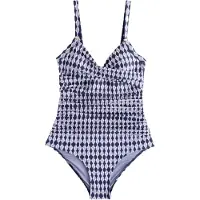 Next Shaping-badpak navy / duifblauw / wit