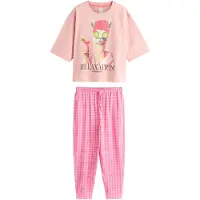 Next Pyjama beige / pink / rosa