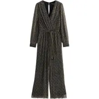 Next Jumpsuit goud / antraciet / zilver
