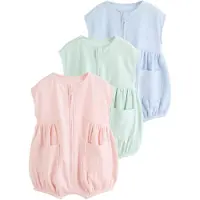 Next Rompertje/body blauw / mintgroen / rosa
