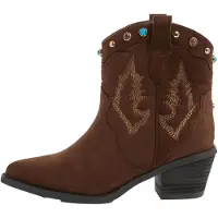 Lipsy Cowboylaarzen azuur / chocoladebruin / lichtbruin / goud