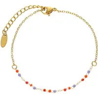 IZIA Armband goud / lila / pink