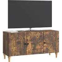 vidaXL TV Kast 99 x 34,5 x 50 cm Gerookt eiken Bewerkt hout
