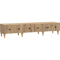 vidaXL TV Kast 147 x 34,5 x 30 cm Artisanaal eiken Bewerkt hout