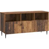 vidaXL TV Kast met lade Oud hout 102 x 34,5 x 50 cm Bewerkt hout