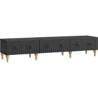 vidaXL TV Kast met lade Zwart 147 x 34,5 x 30 cm Bewerkt hout