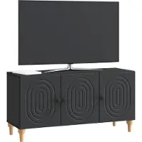 vidaXL TV Kast 99 x 34,5 x 50 cm Zwart Bewerkt hout