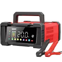 Eafc Industriele Acculader - 12V 20A 24V 10A - Reparatiemodus - Druppellader - Accu Lader voor Auto - Motor - Scooter - Boot - Camper - Rood