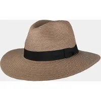 Hatland Demi - Toyo hoed met brede rand - Taupe - Assorti - One size