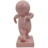 PT Living Decoratie Statue Amigo Walking Medium Soft Pink