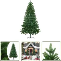 The Living Store : Kunstkerstboom, natuurgetrouwe naalden, 150 cm, groen