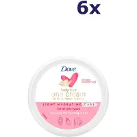 Dove Body Love One Cream Light Hydraterende Bodycrème - 6 x 250 ml - Voordeelverpakking