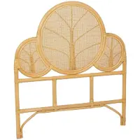 Sweeek - Hoofdbord van naturel rotan kinderkamer 90 x 100 cm - lior