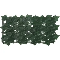 vidaXL Balkonscherm met bladeren Donkergroen 600 x 150 cm