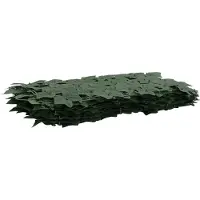 vidaXL Balkonscherm met bladeren Donkergroen 600 x 75 cm