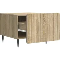 vidaXL Salontafel met lade Sonoma Eiken 49 x 50 x 42 cm Bewerkt hout