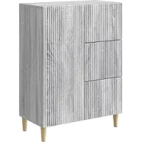 vidaXL Dressoir met lade Grijs sonoma 66 x 34,5 x 90 cm Bewerkt hout