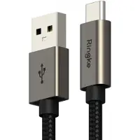 Ringke Fast Charging Basic - USB-A naar USB-C Kabel - 5V/2.4A, 60W, Quick Charge 3.0 - 480Mbps - 0.5M Zwart