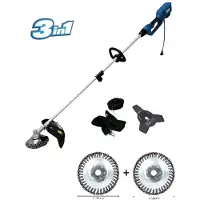 Borg Elektrische Bosmaaier 1200 Watt - 3 in 1 - inclusief 2 x onkruidborstel
