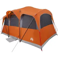 vidaXL Familietent met dak Oranje en Oranje 435 x 255 x 216 cm