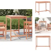 vidaXL Tuintafel 121x82,5x110 cm, massief Douglasiehout - Tuintafels