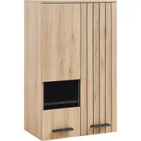 En.casa Hangkast Noppen wandkast 98x60x35 cm eikenkleurig []