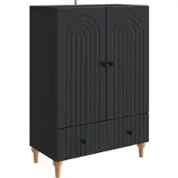 vidaXL Dressoir Zwart 66 x 34,5 x 95 cm Bewerkt hout