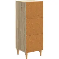 vidaXL Dressoir Sonoma Eiken 33 x 34,5 x 90 cm Bewerkt hout