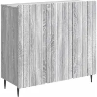 vidaXL Dressoir Grijs sonoma 89 x 34,5 x 82 cm Bewerkt hout