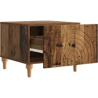 vidaXL Salontafel met lade Oud hout 49 x 50 x 40 cm Bewerkt hout
