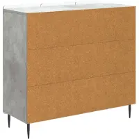 vidaXL Dressoir Betongrijs 89 x 34,5 x 82 cm Bewerkt hout