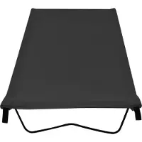 vidaXL Campingbed 180x60x19 cm oxford stof en staal zwart