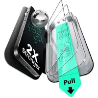 ESR UltraFit 9H Tempered Glass Geschikt voor iPhone 17 Pro - Screen Protector - Case Friendly - Installatieframe - Geen luchtbellen & stof - 3-Pack