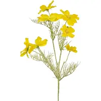 Easyplants | Kunstbloem Cosmos 74 cm geel | Zijde | Nepbloemen | geel | Onderhoudsvrij | Kant-en-klaar