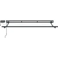 vidaXL Handbediende luifel met LED's Crème en Antraciet 3,5 x 2,5 m