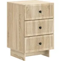 vidaXL Nachtkastje Sonoma Eiken 43 x 41 x 66,5 cm Bewerkt hout
