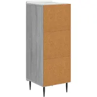 vidaXL Dressoir Grijs sonoma 34,5 x 33 x 92 cm Bewerkt hout